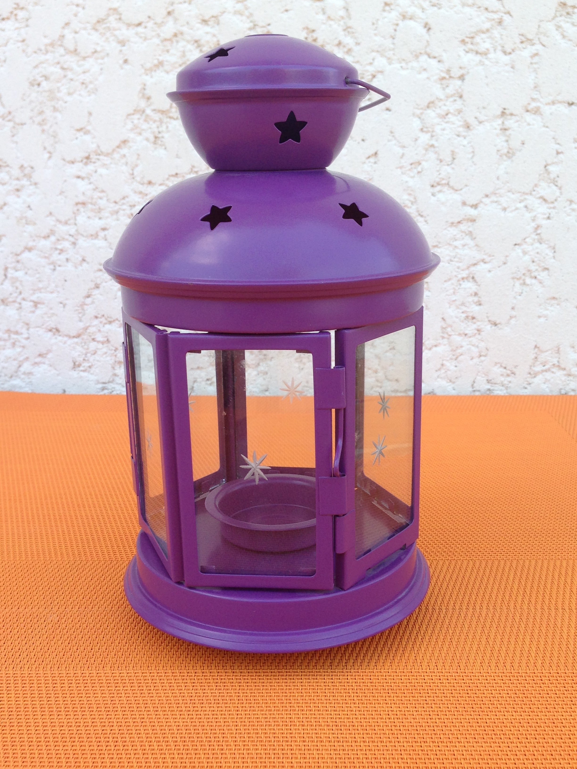 Lanterne violette 21&nbspcm